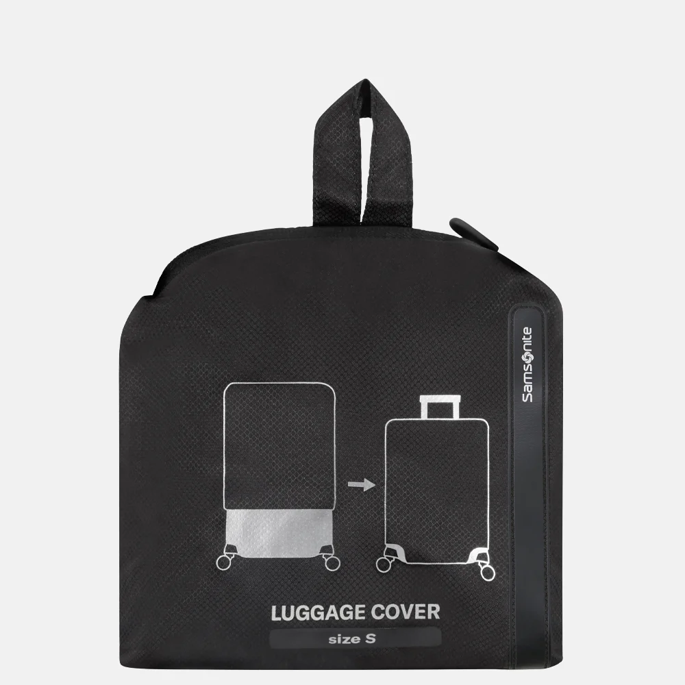 Samsonite Revolution kofferhoes S black bij Duifhuizen