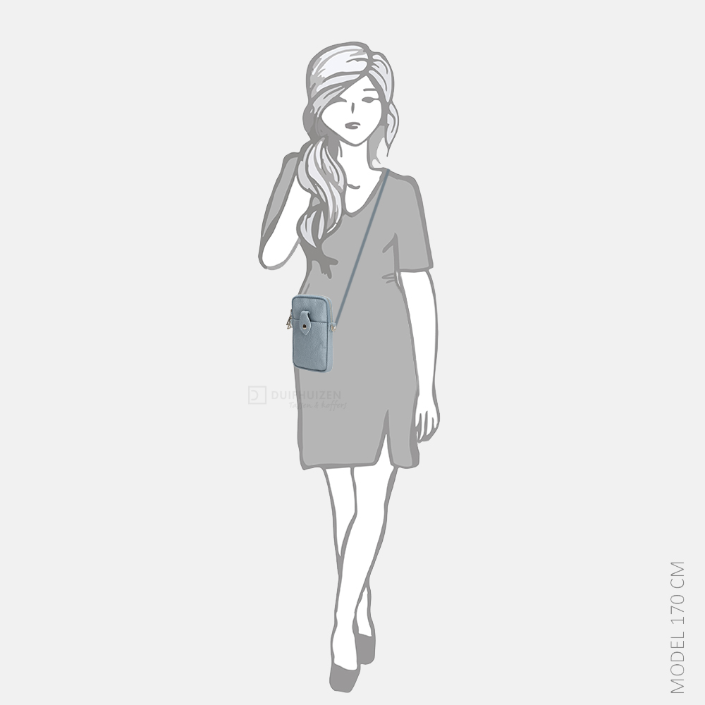 Charm London Elisa telefoontas  lichtblauw bij Duifhuizen