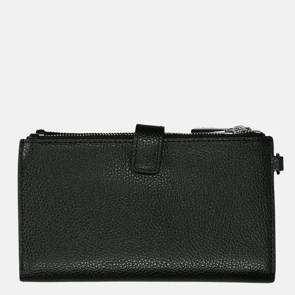 Michael Kors Jet Set Double Zip Wristlet portemonnee black bij Duifhuizen