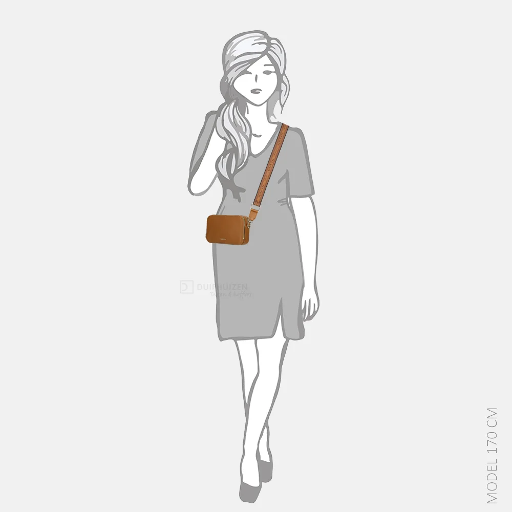 Ted Baker Stunna crossbody tas brown-choc bij Duifhuizen