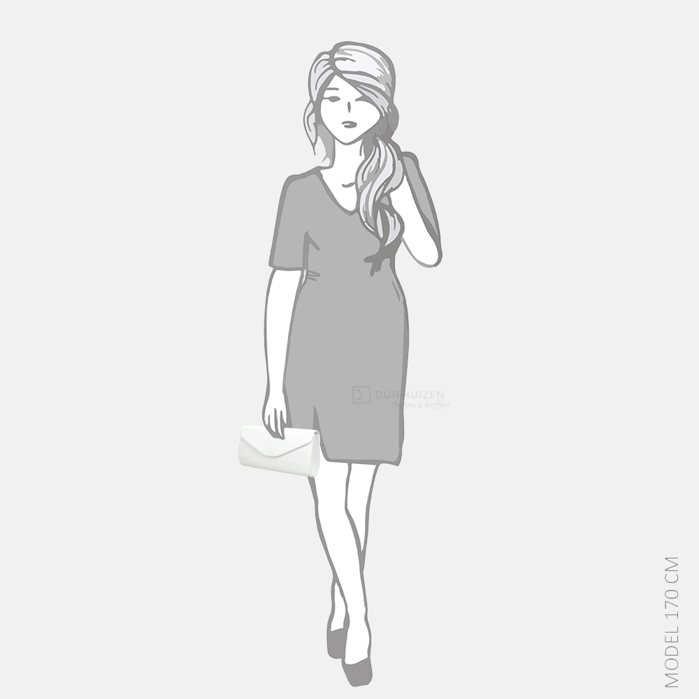 Firenze clutch canvas white bij Duifhuizen