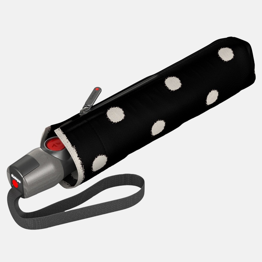 Knirps Duomatic opvouwbare paraplu M Dot Art black bij Duifhuizen