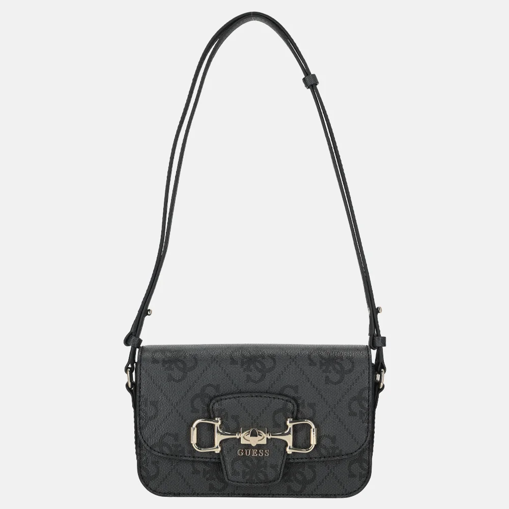 Guess Janie convertible crossbody tas coal logo