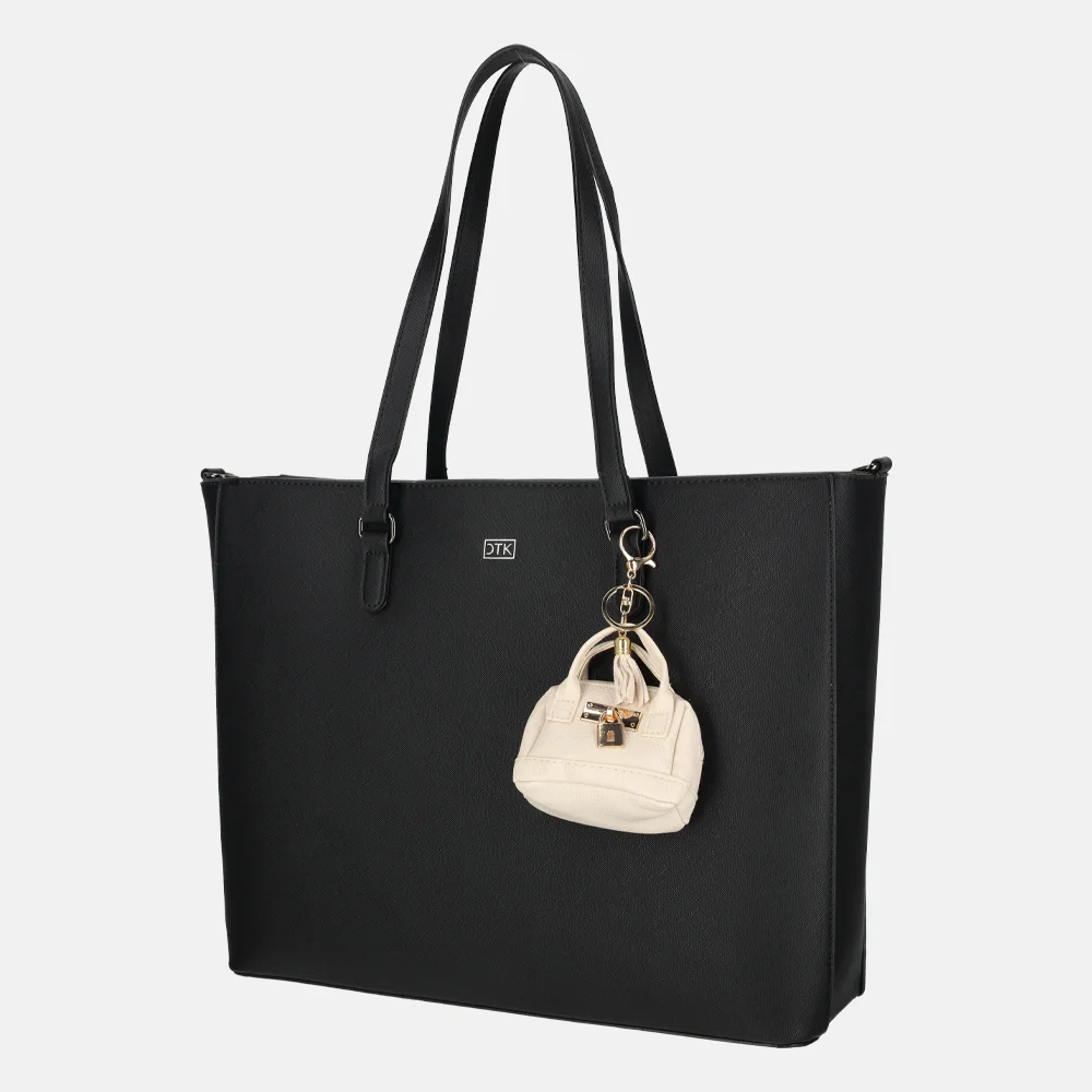 Beagles bag charm/tassenhanger lichttaupe bij Duifhuizen