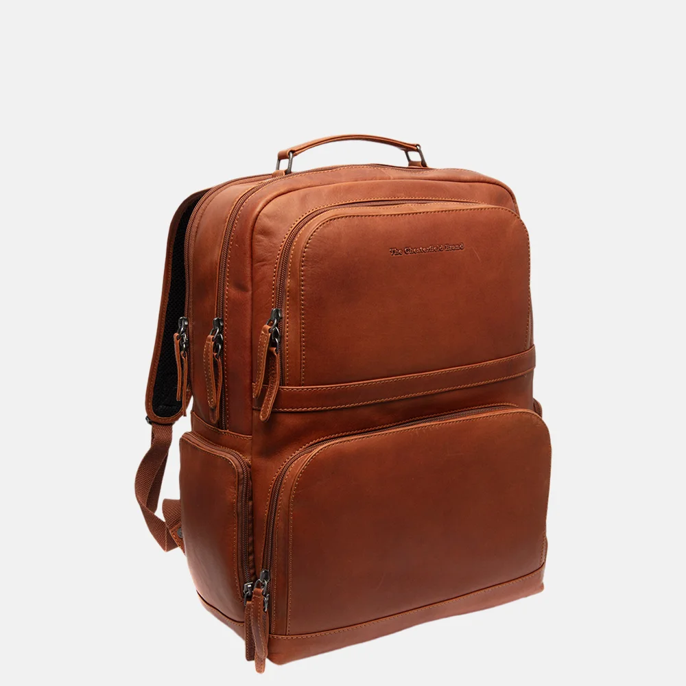 Chesterfield Lennox laptoprugzak L 16 inch cognac