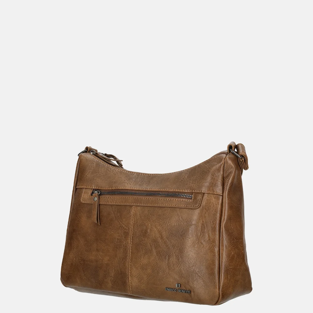 Enrico Benetti Julia schoudertas M camel bij Duifhuizen