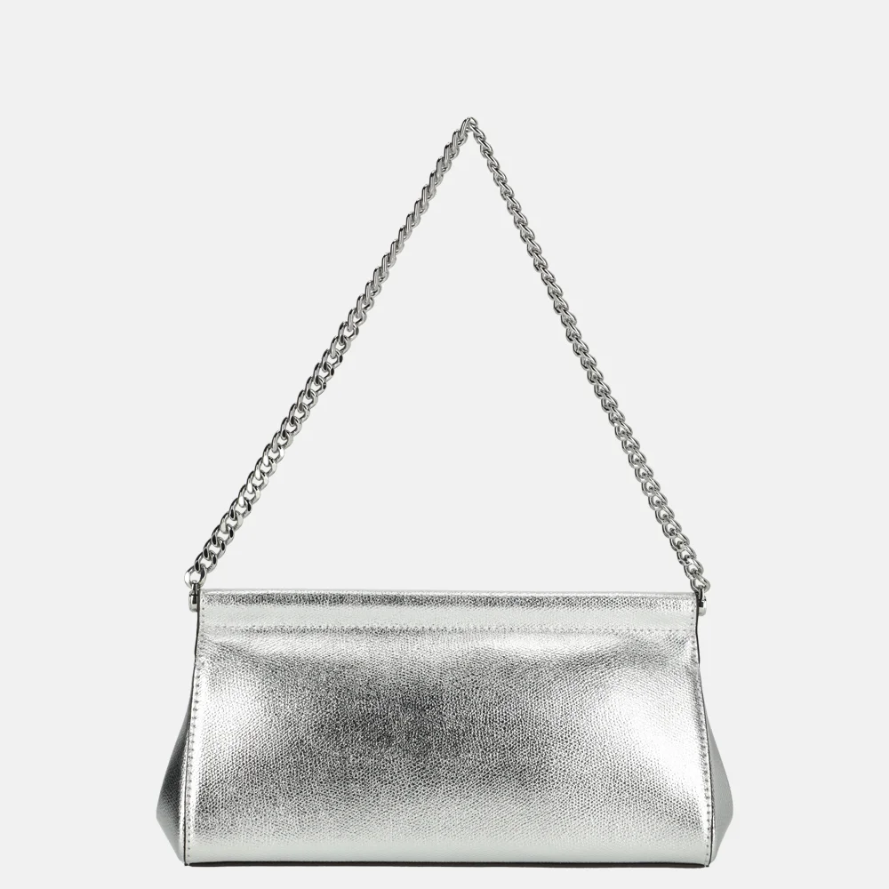Michael Kors Carmine clutch zilver bij Duifhuizen