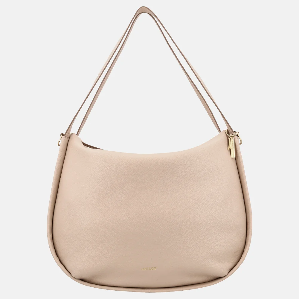 Loulou Essentiels Lou schoudertas cashmere bij Duifhuizen