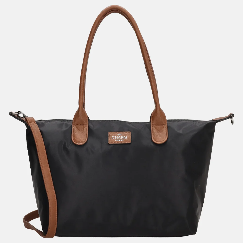 Charm London Buckingham shopper L zwart bij Duifhuizen