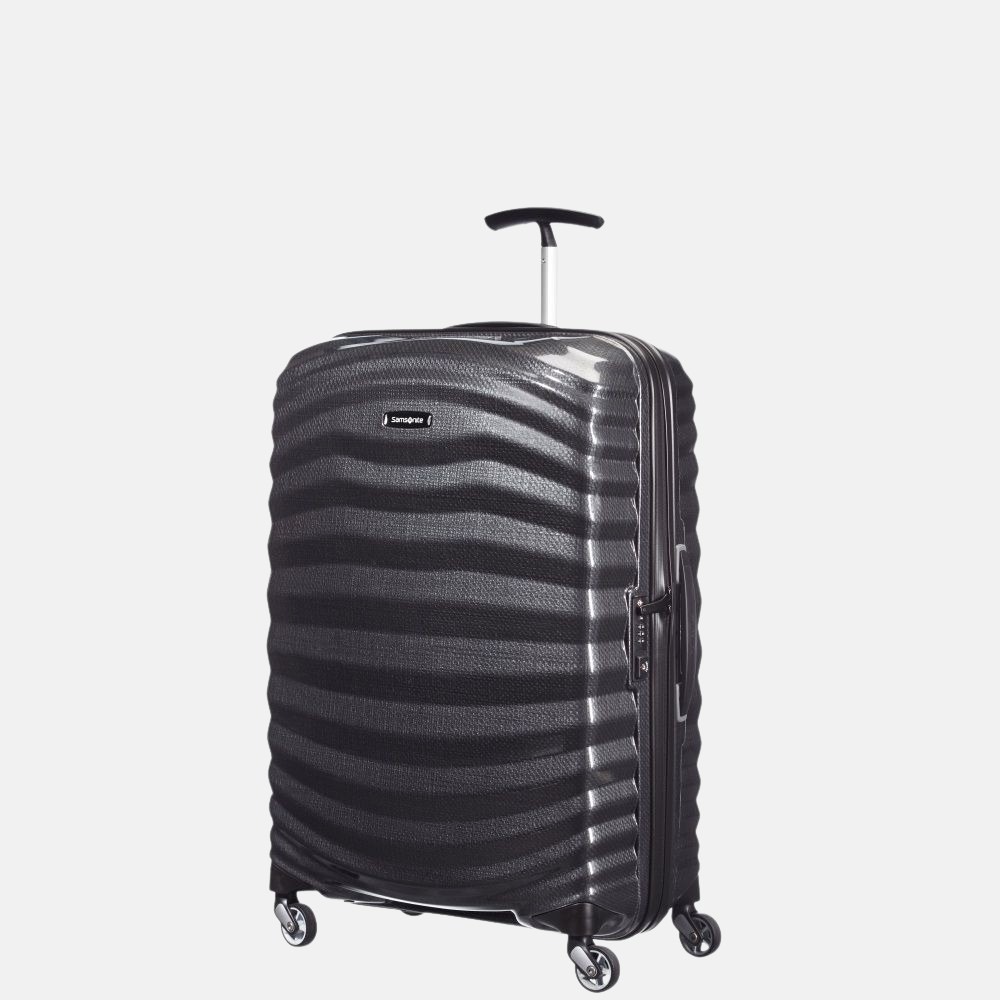 Samsonite Lite-Shock spinner 69 cm black bij Duifhuizen