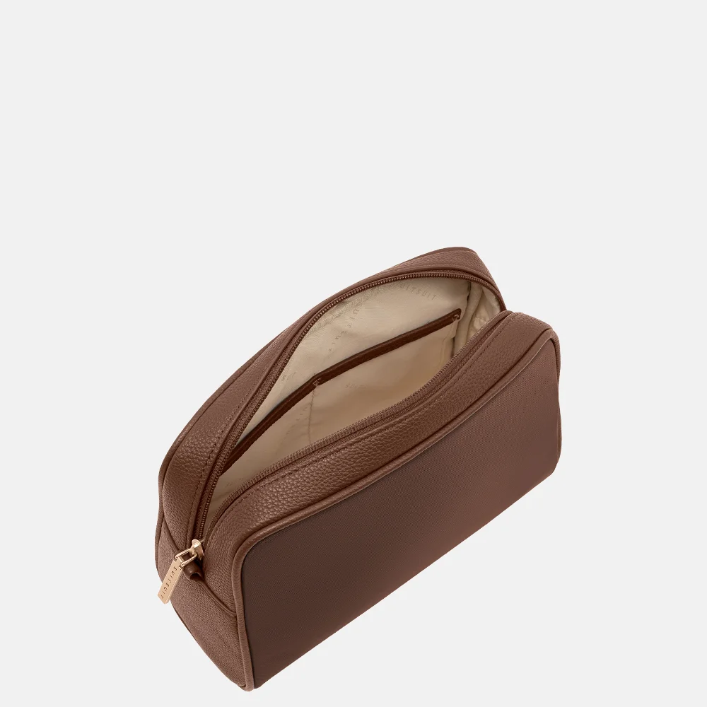 SUITSUIT Serenity Toilettas en make-up tasje set chocolade brown bij Duifhuizen