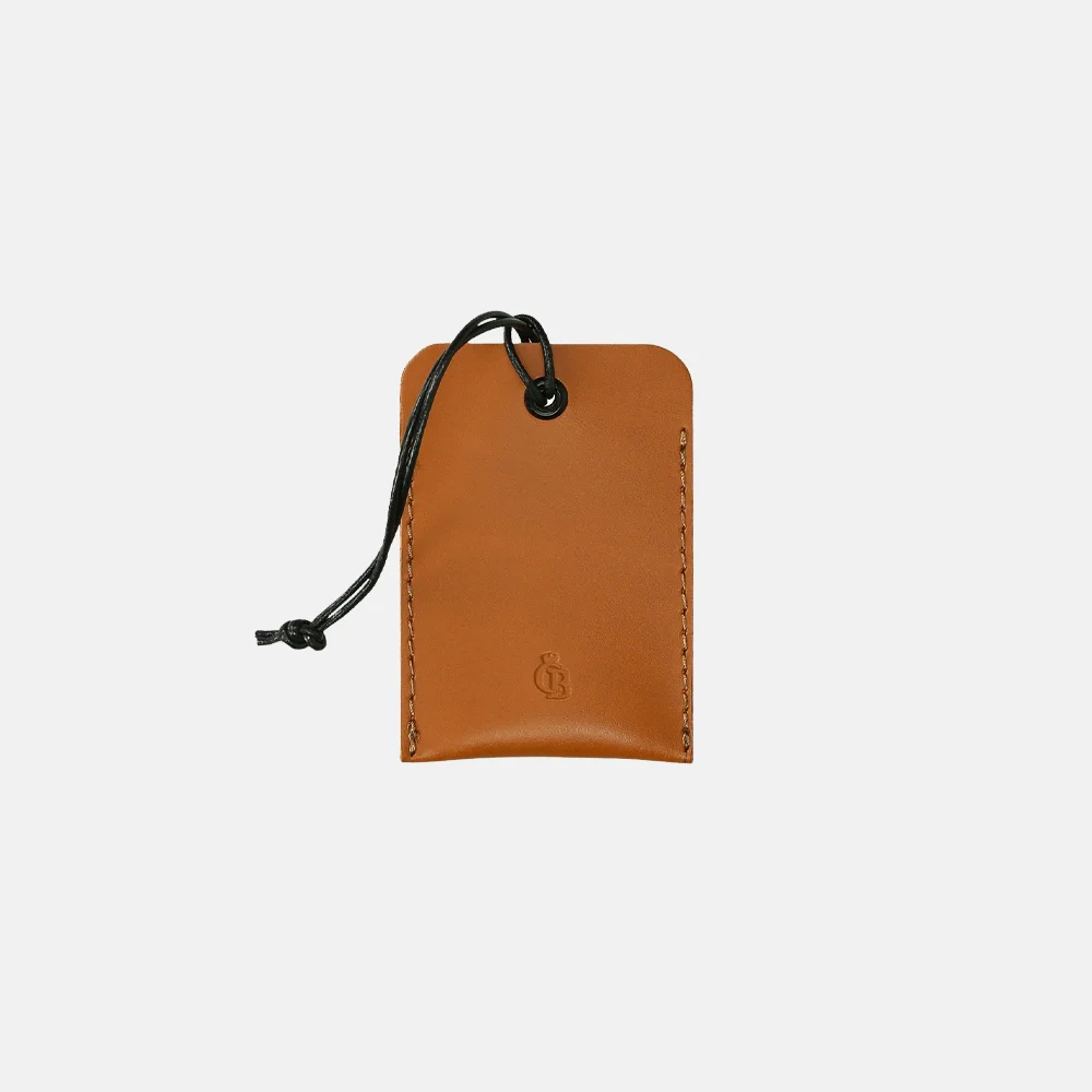 Castelijn & Beerens kofferlabel cognac