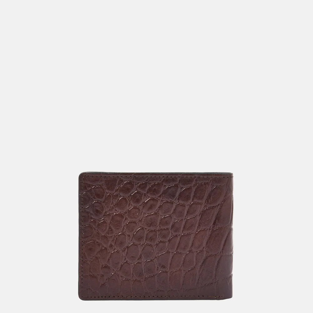 Castelijn en Beerens billfold portemonnee croco mocca bij Duifhuizen