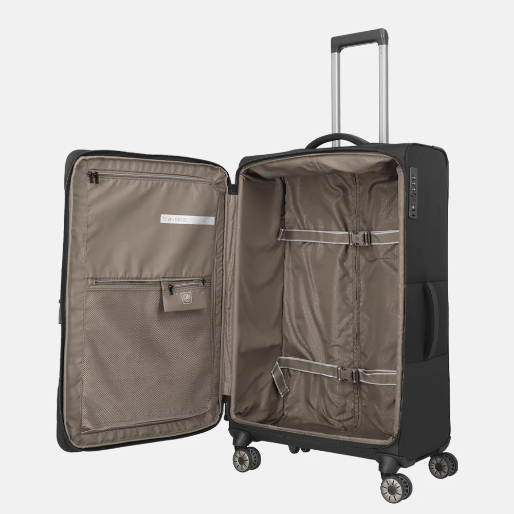 Travelite Crosslite 5.0 reiskoffer 77 cm black bij Duifhuizen