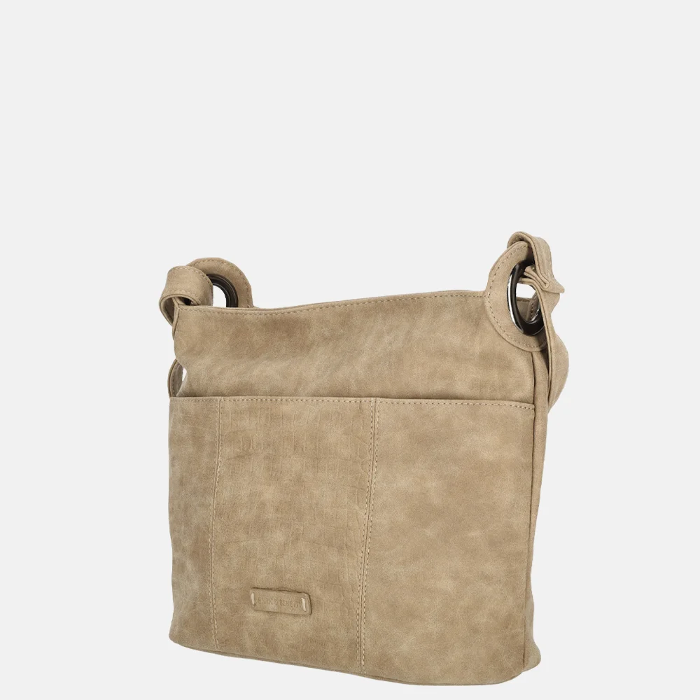 Enrico Benetti Josie crossbody tas middentaupe bij Duifhuizen
