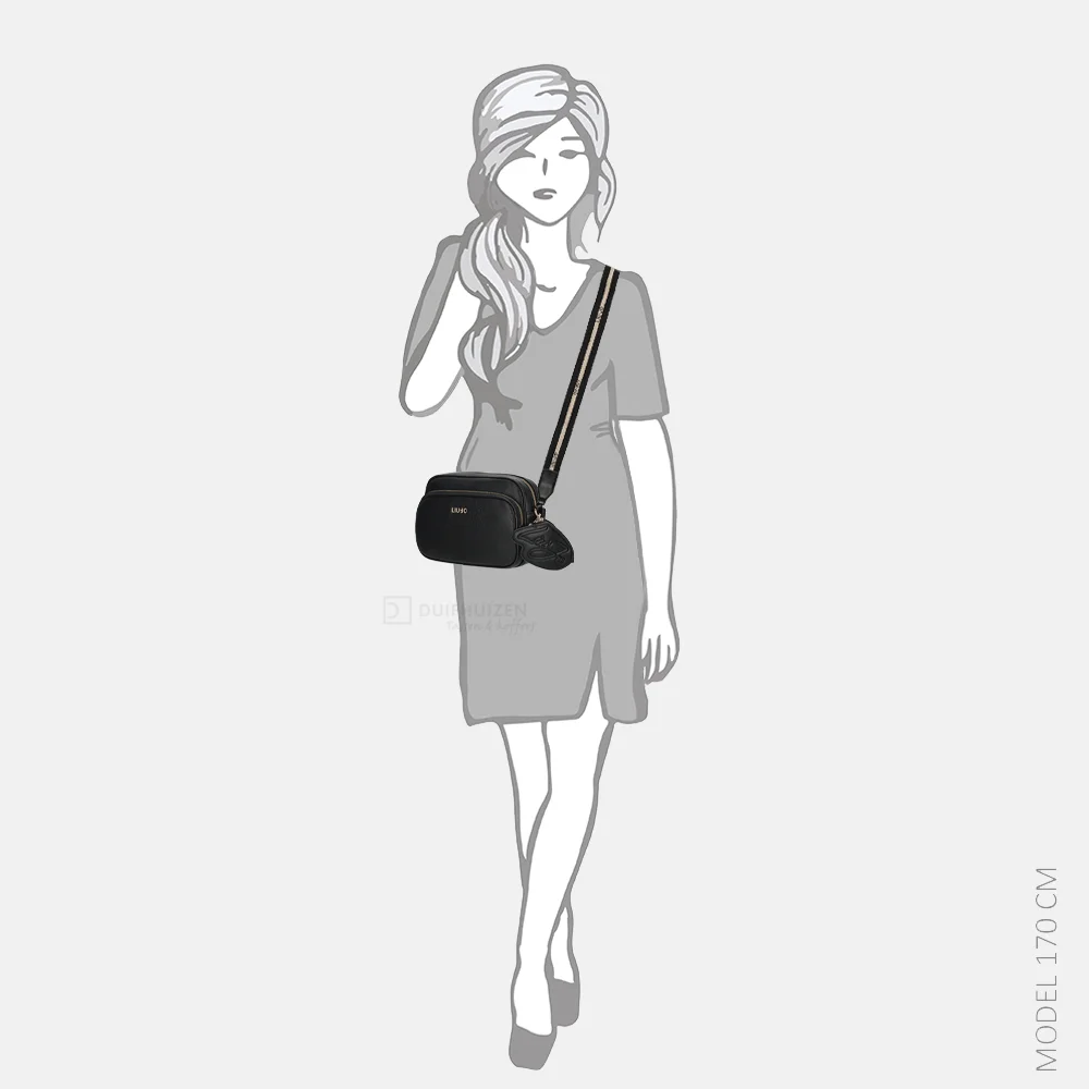 Liu Jo Achala camera case crossbody tas M nero bij Duifhuizen