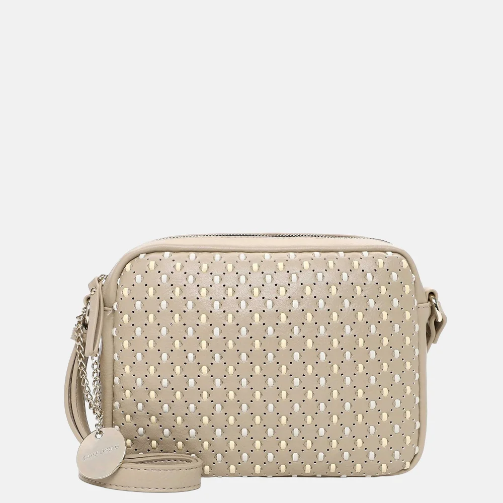 Emily & Noah Josefin crossbody tas light taupe bij Duifhuizen