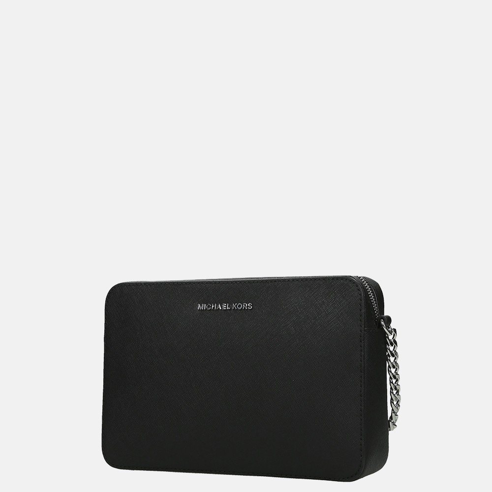 Michael Kors Jet Set crossbody tas L black bij Duifhuizen