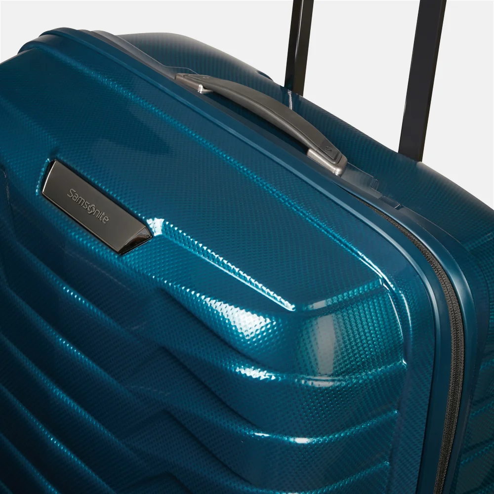 Samsonite Proxis Spinner reiskoffer 81 cm petrol blue bij Duifhuizen