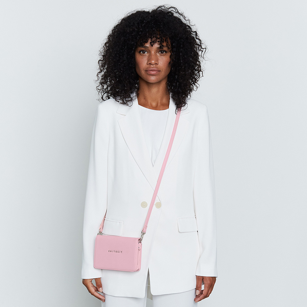 SUITSUIT Fabulous Fifties crossbody tas/handtas pink dust bij Duifhuizen