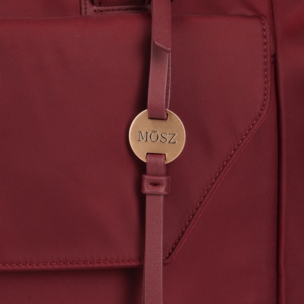 Mosz Denise laptoptas/shopper 15.6 inch aubergine bij Duifhuizen