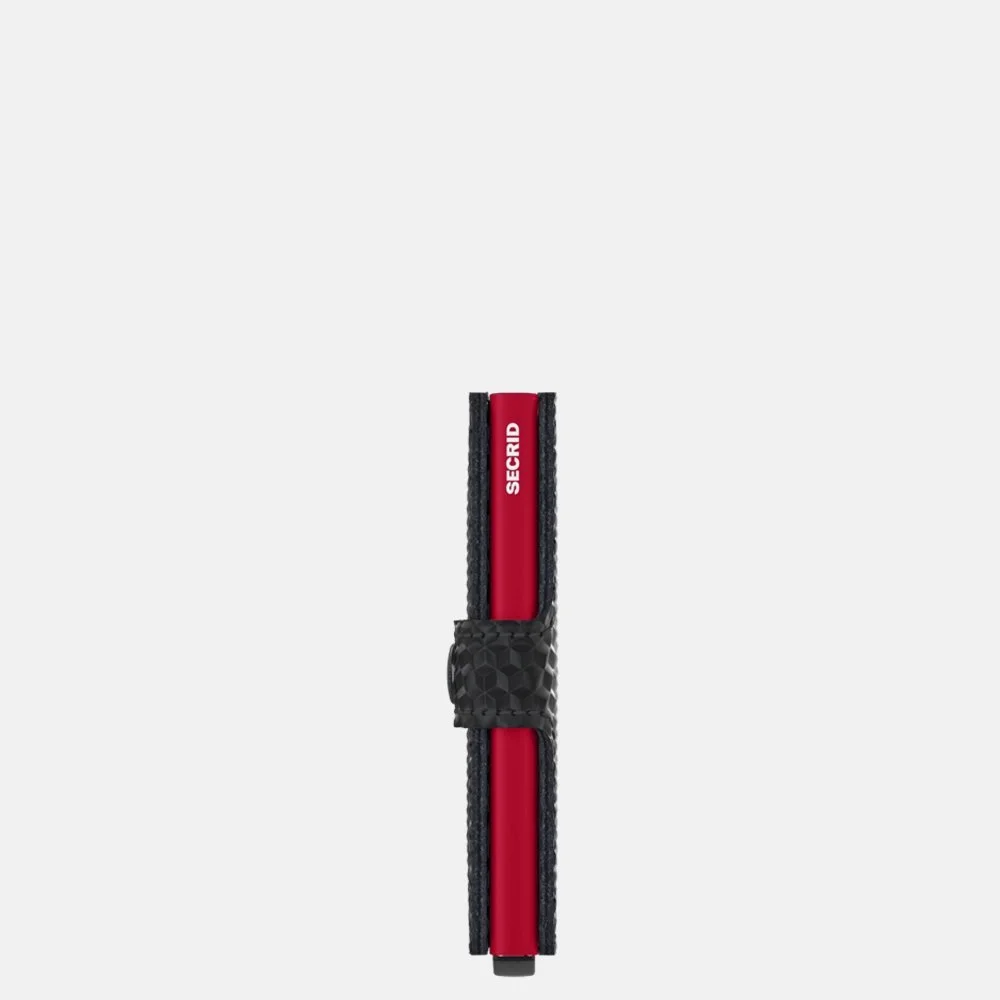Secrid Miniwallet pasjeshouder cubic black-red bij Duifhuizen