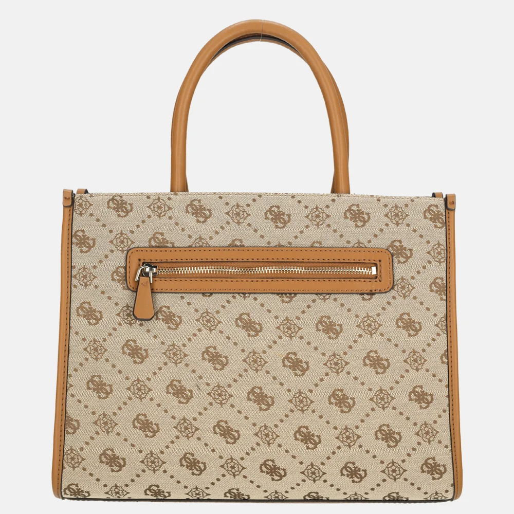 Guess Neda comp tote shopper latte logo bij Duifhuizen