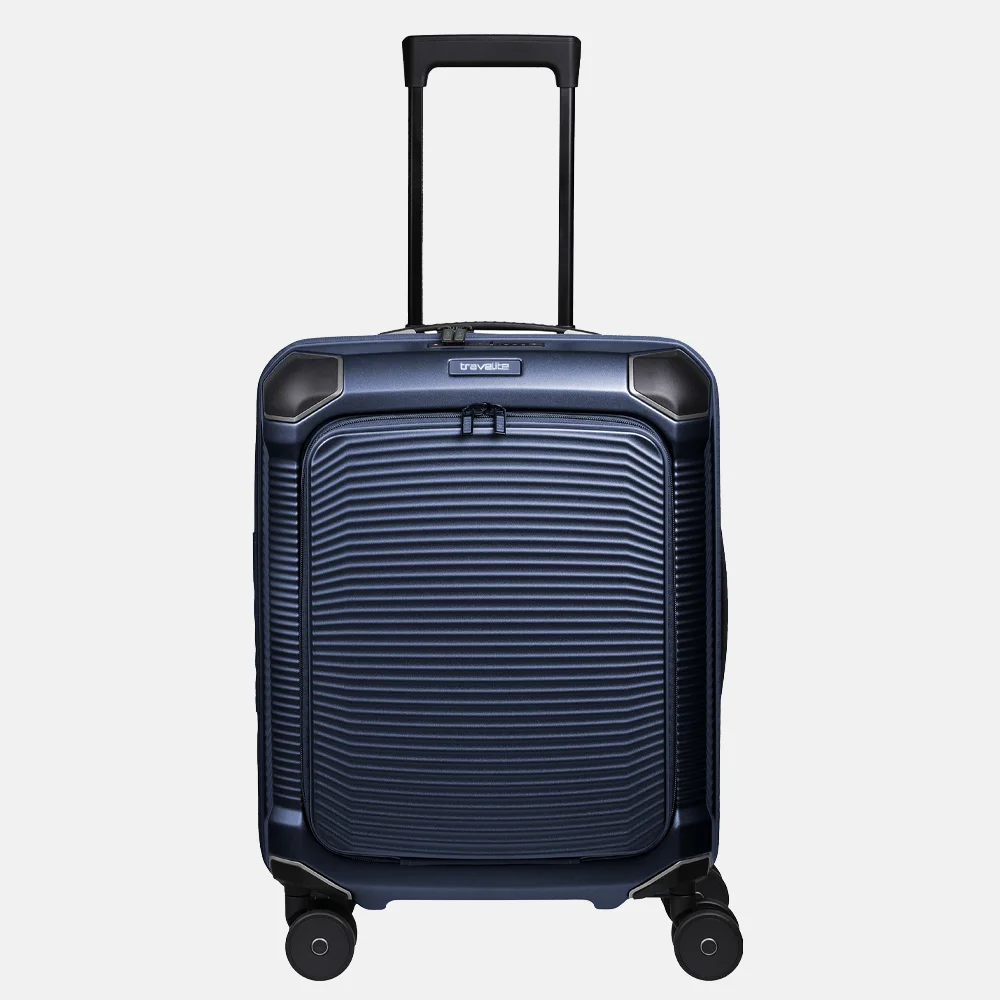 Travelite Millenium Frontpocket handbagage koffer 55 cm 15 inch navy