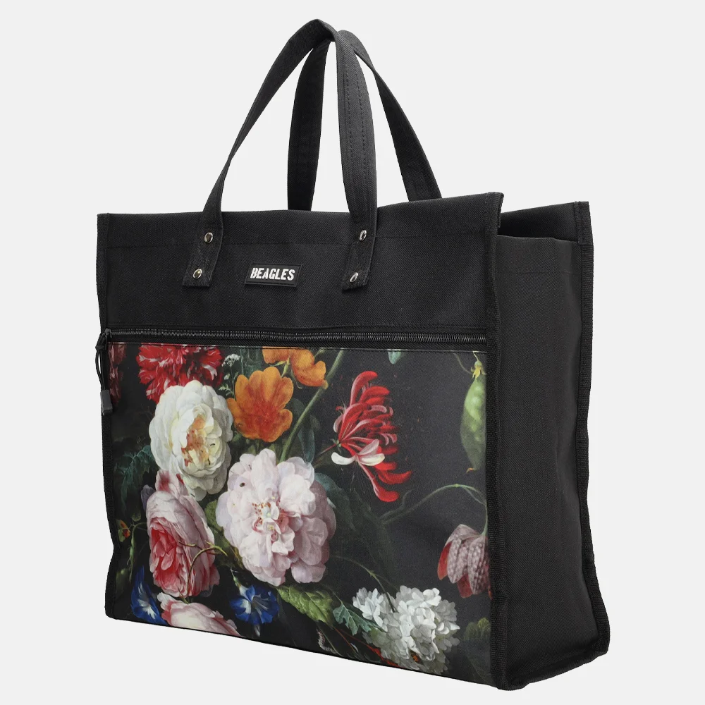 Beagles boodschappentas stilleven bloem bij Duifhuizen