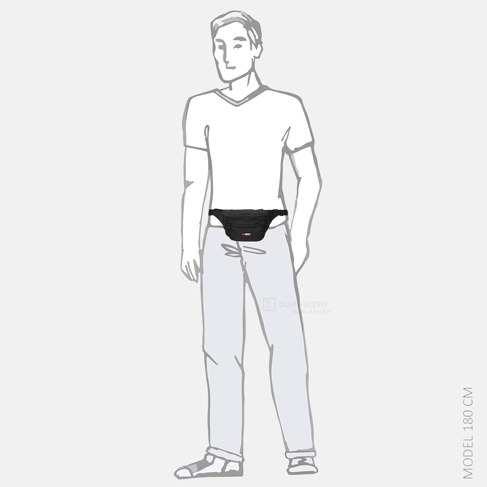 Enrico Benetti Amsterdam heuptas zwart bij Duifhuizen