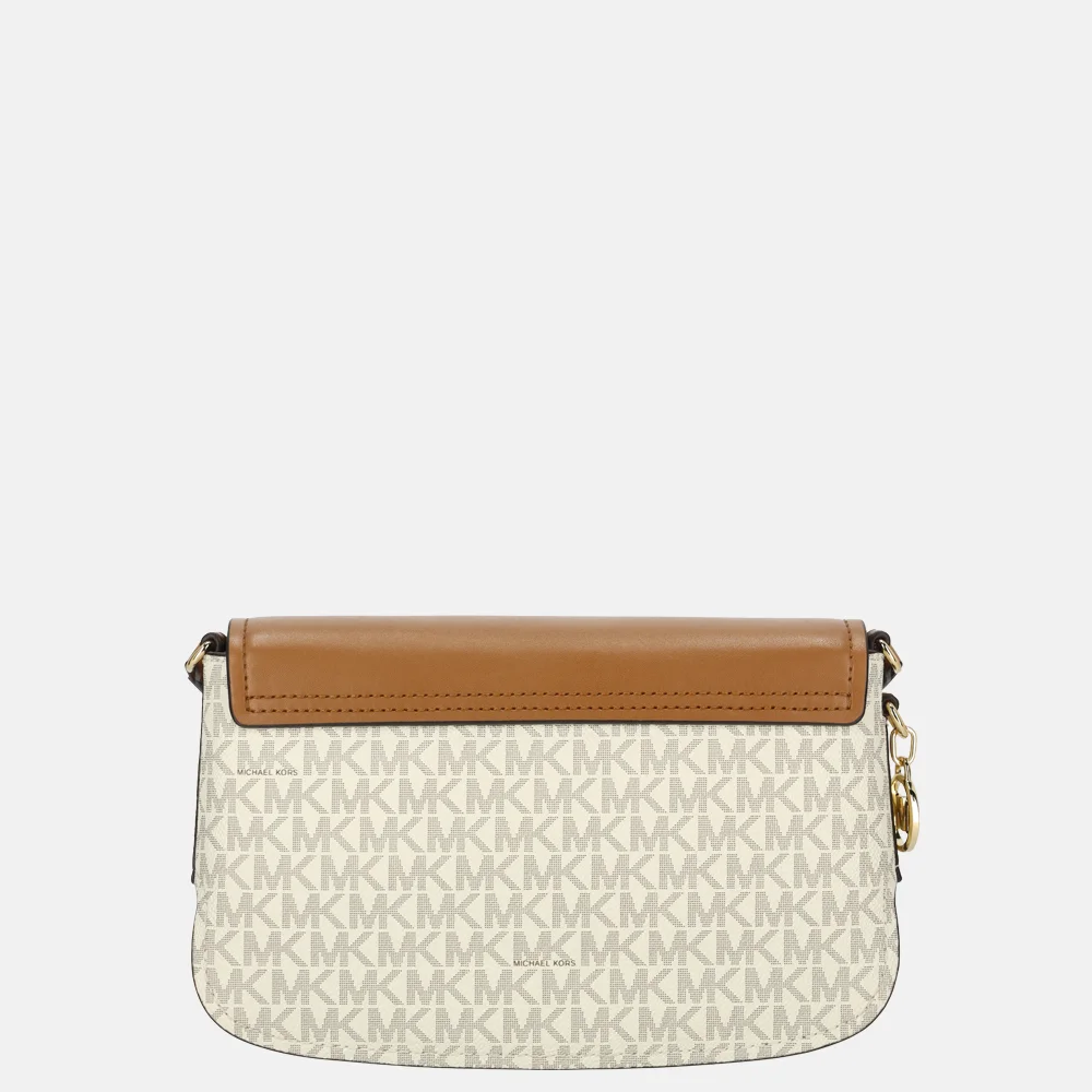 Michael Kors Alice crossbody tas S vanilla/acorn bij Duifhuizen