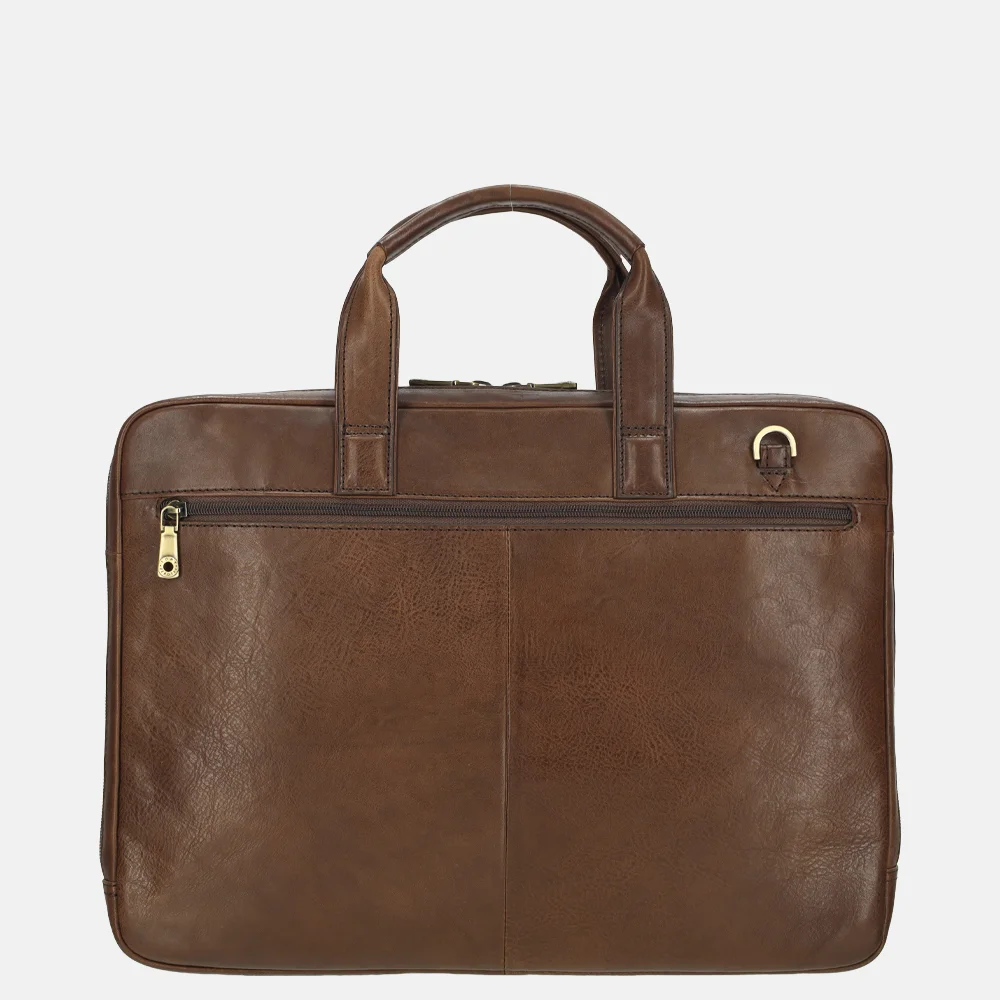 Tony Perotti laptoptas 15 inch mocca bij Duifhuizen