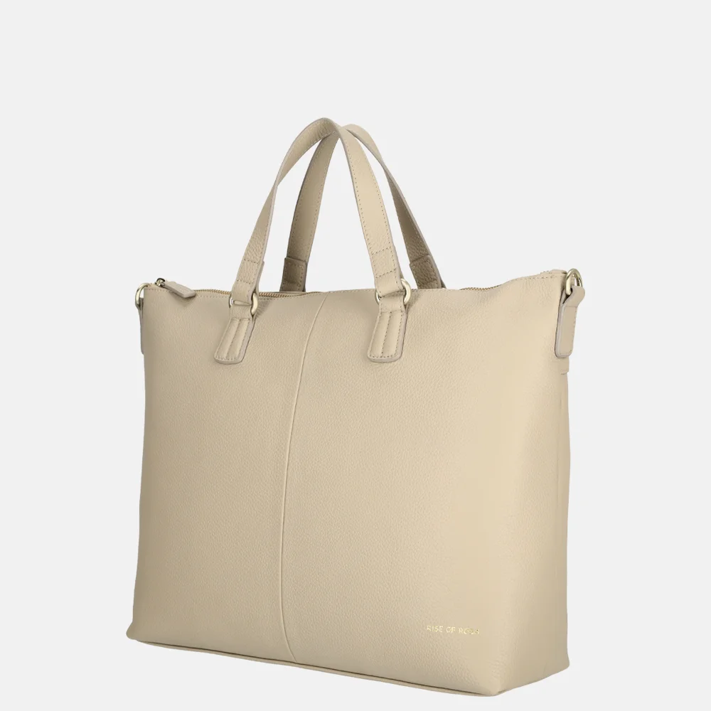 Rise of Rosa handtas met laptopvak M offwhite bij Duifhuizen