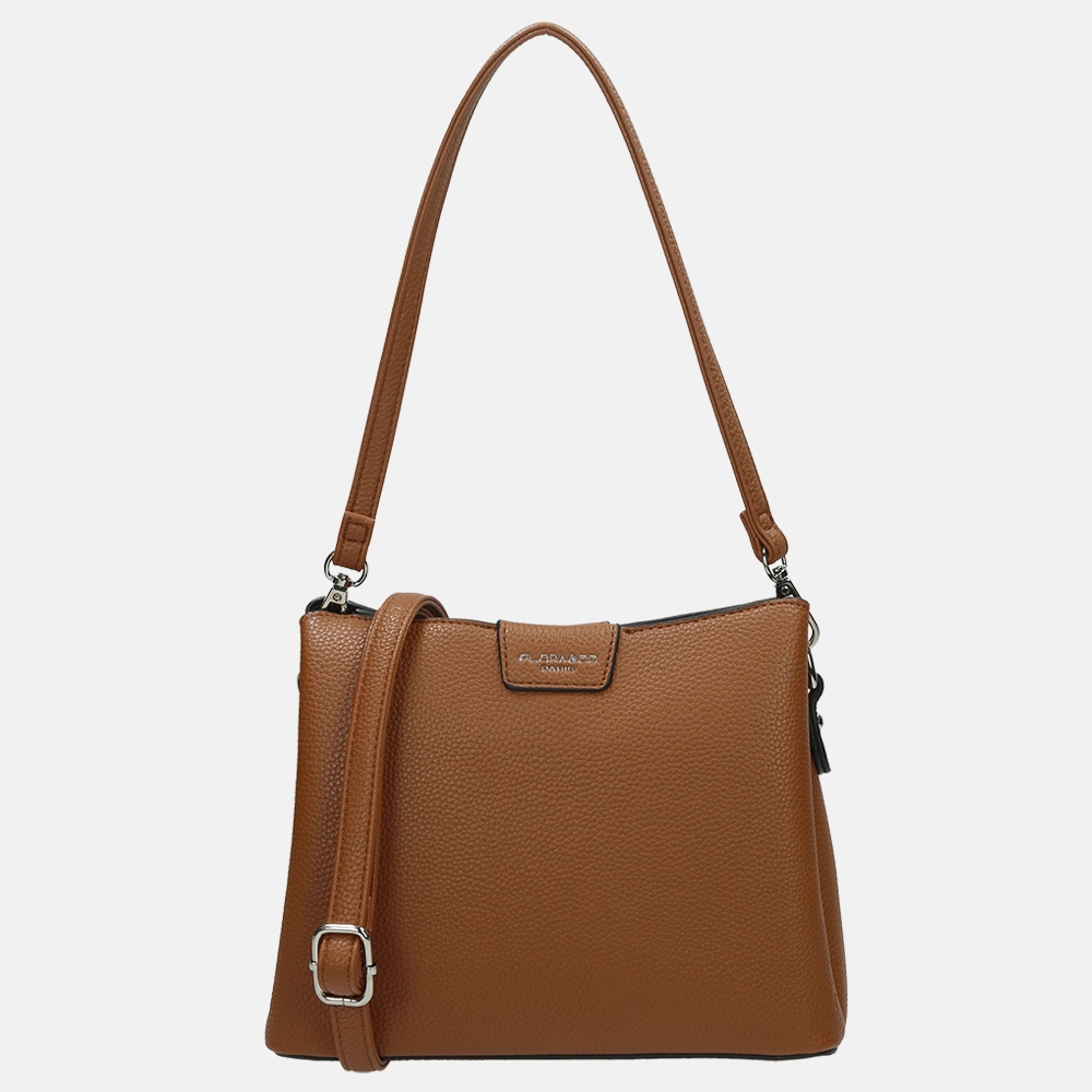 Flora & Co crossbody tas camel