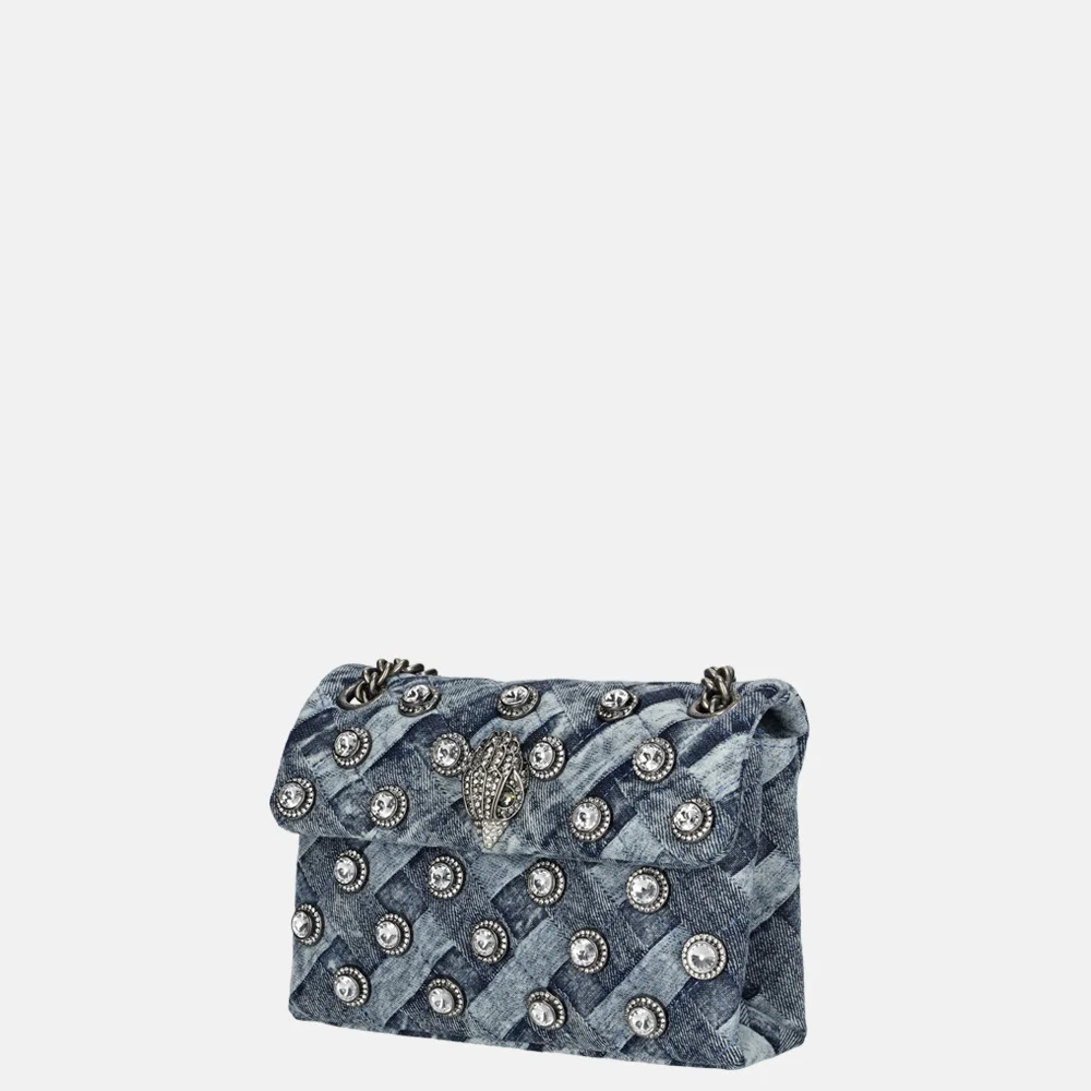 Kurt Geiger Kensington schoudertas denim bij Duifhuizen