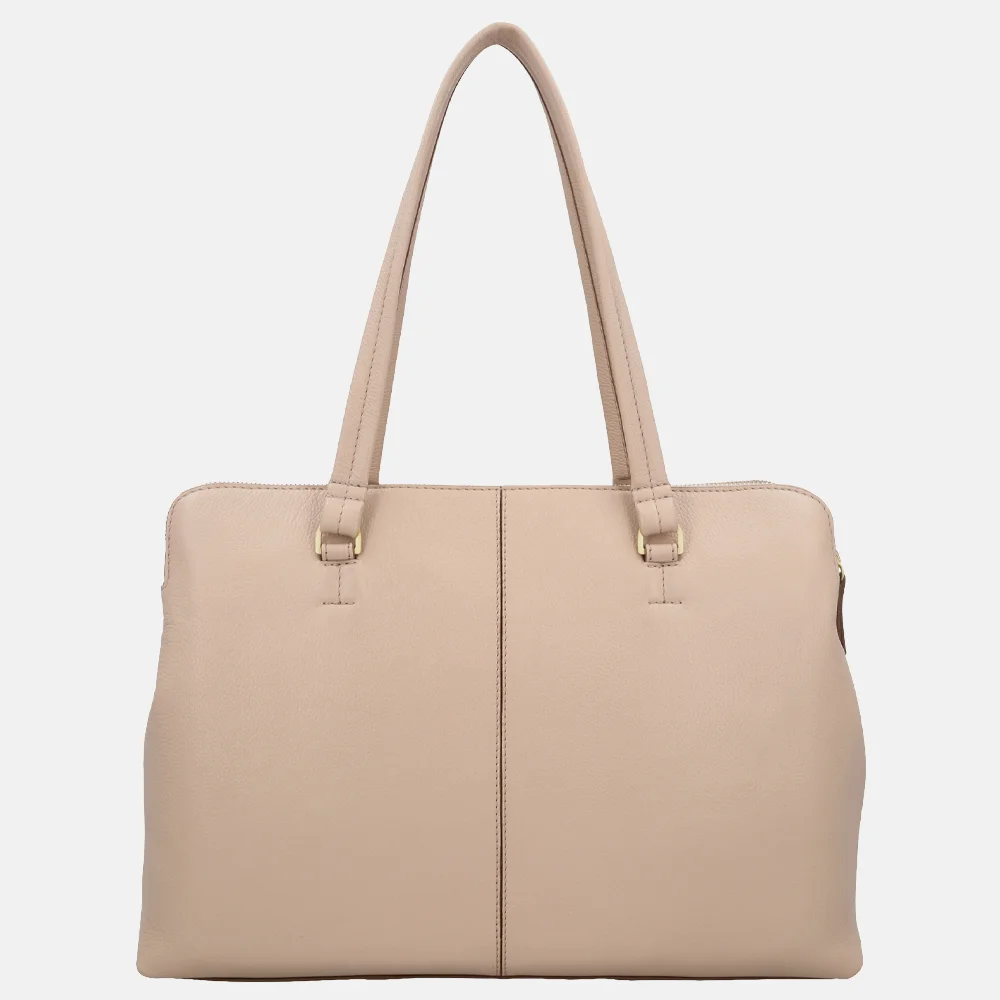 Loulou Essentiels Olivia shopper 15.6 inch cashmere bij Duifhuizen