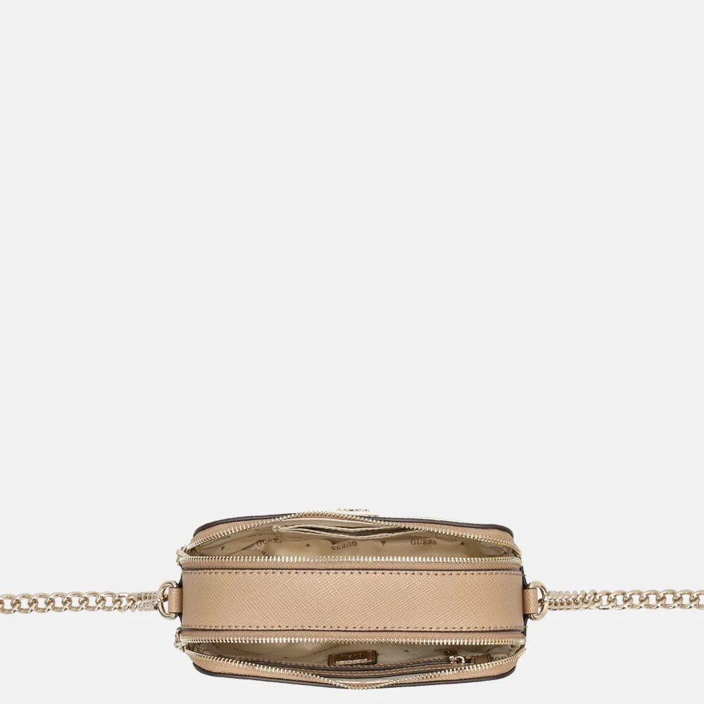 Guess Noelle II camera crossbody tas tan multi bij Duifhuizen
