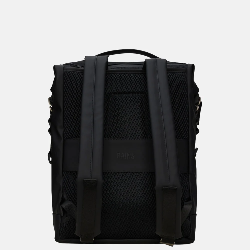 Rains Otaru rolltop rugzak 16 inch black bij Duifhuizen