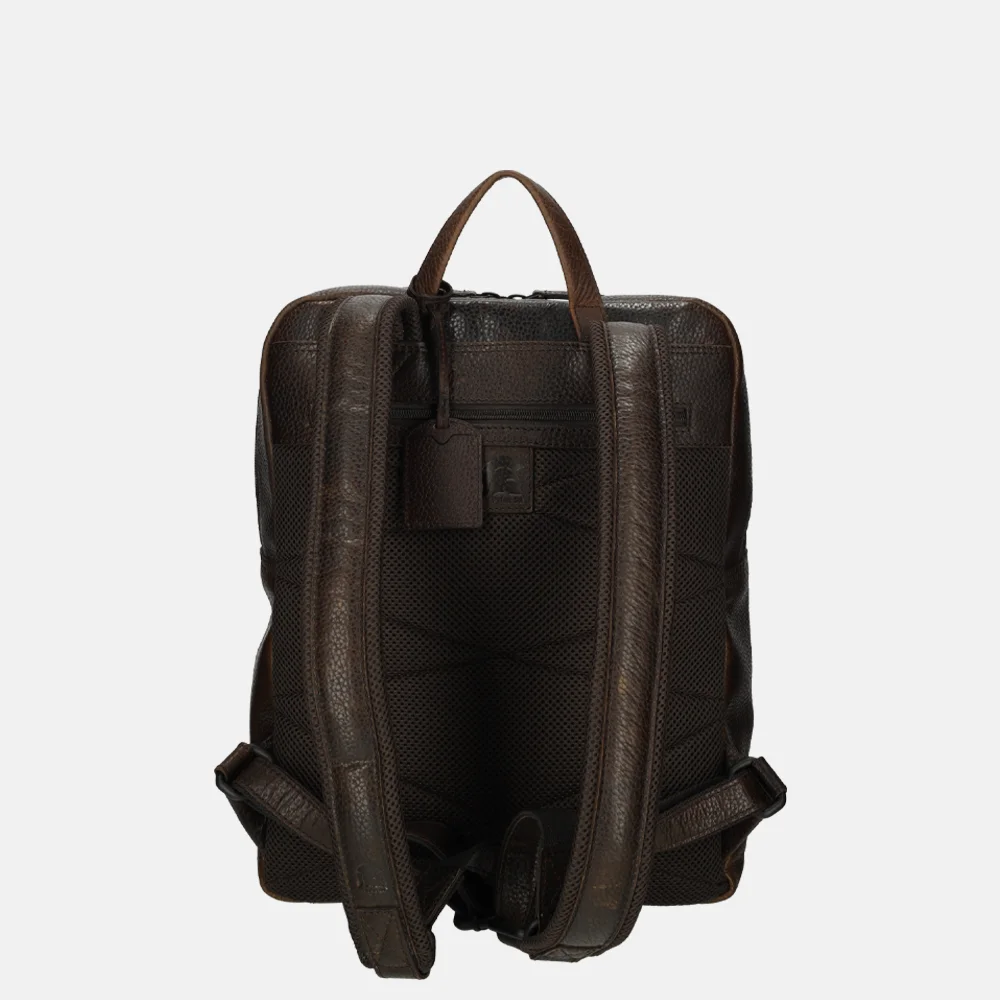 Pylos 59 Sarda rugzak dark brown bij Duifhuizen