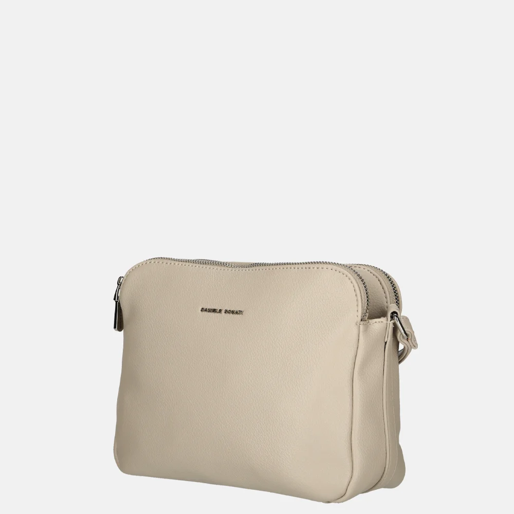 Daniele Donati crossbody tas beige bij Duifhuizen