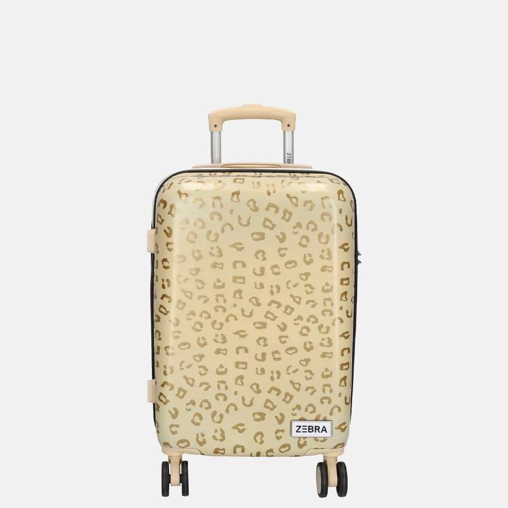 Zebra Trends handbagage koffer 55 cm goud bij Duifhuizen
