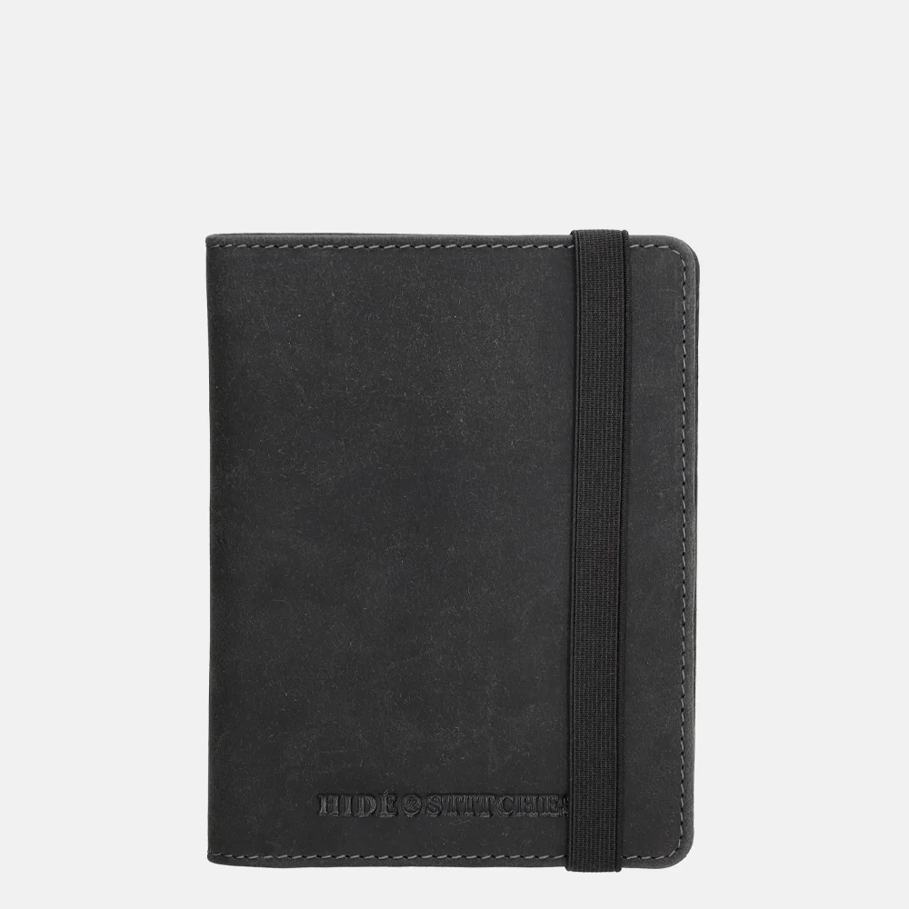 Hide & Stitches paspoorthoes zwart