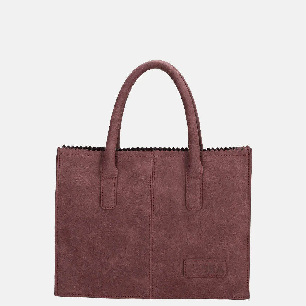 Zebra Trends Lisa handtas M bordeaux rood bij Duifhuizen