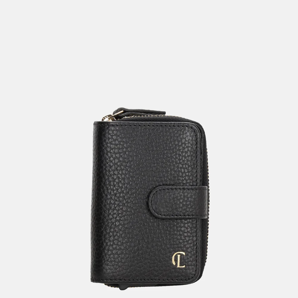 Charm London safety wallet portemonnee zwart bij Duifhuizen