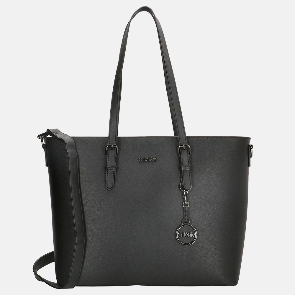 Charm London Birmingham shopper zwart bij Duifhuizen