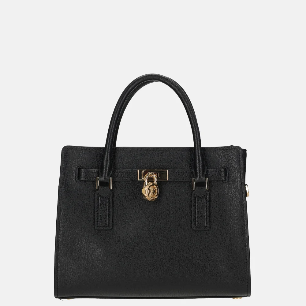 Michael Kors Hamilton moderne satchel handtas S black bij Duifhuizen