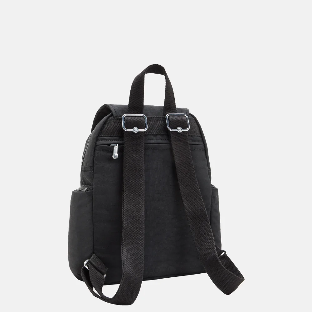 Kipling City Zip rugzak mini black noir bij Duifhuizen