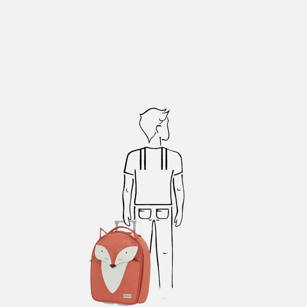 Samsonite Happy Sammies kinderkoffer 45 cm fox william bij Duifhuizen