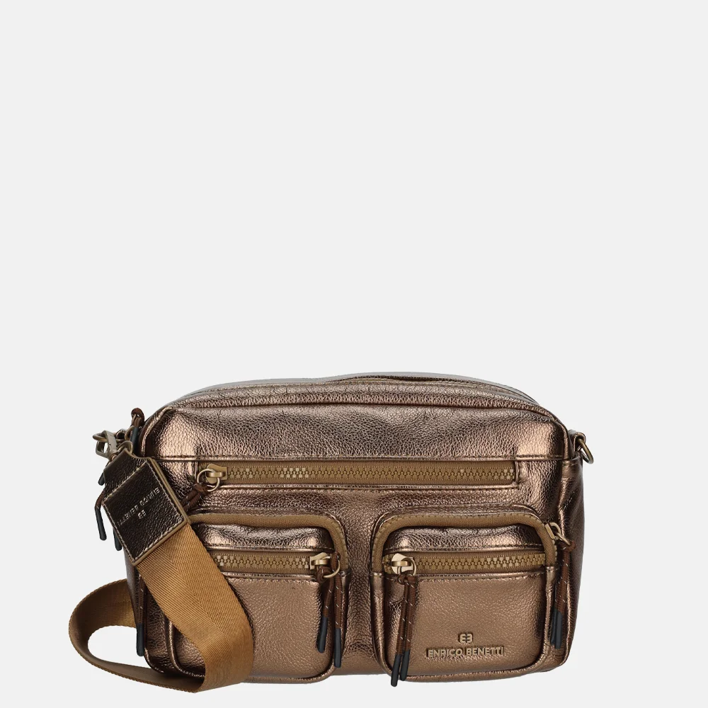 Enrico Benetti Celine crossbody tas metallic brons