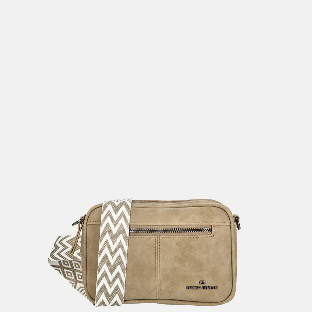 Enrico Benetti Stacey crossbody tas middentaupe